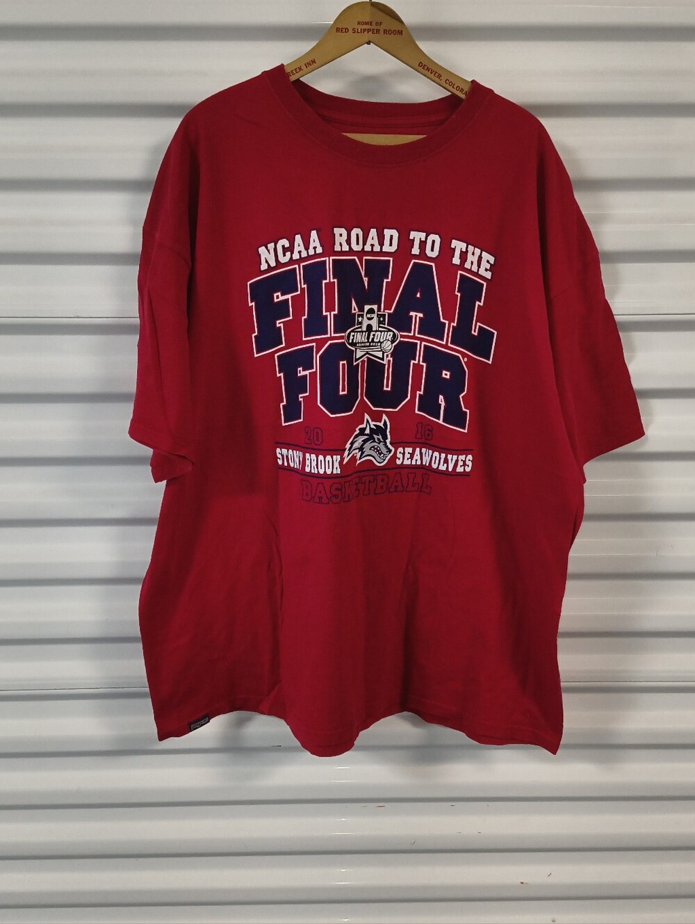 Stony Brook Seawolves NCAA Road to the Final Four Short Sleeve T-shirt 3XL